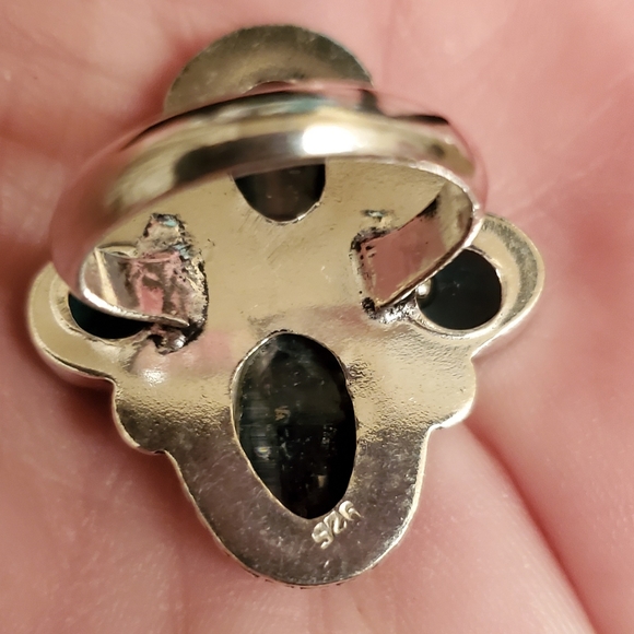 New Kyanite & Blue Topaz 925 Silver Ring. - Picture 5 of 12